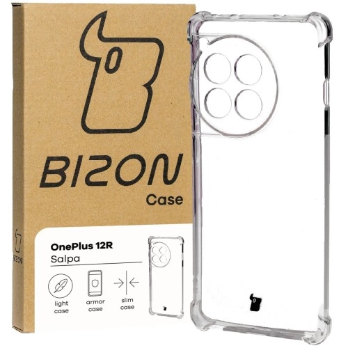 Image of Elastyczne etui Bizon Case Salpa do OnePlus 12R, przezroczyste