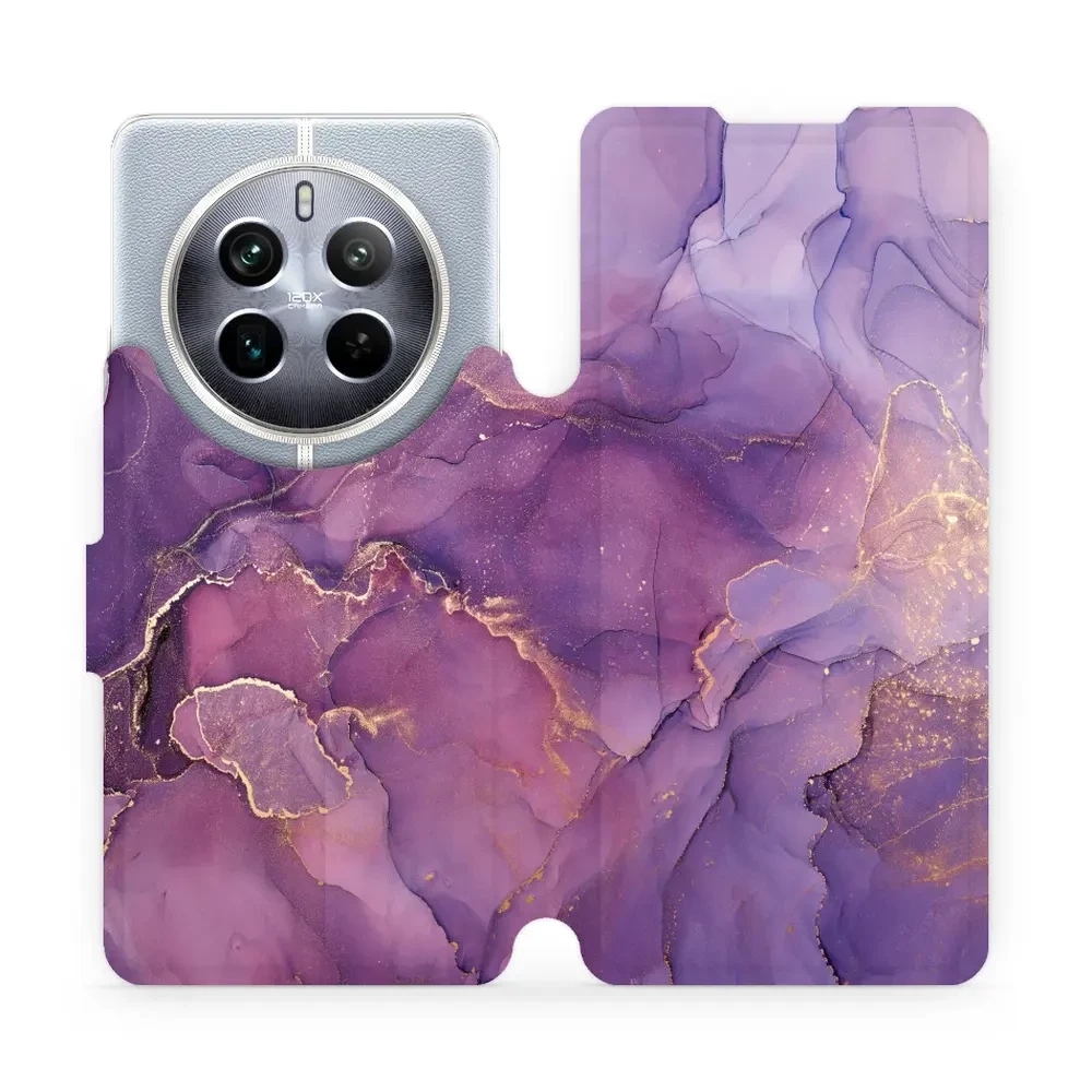 Image of Etui z klapką do Realme 12 Pro+, Mobiwear Book, fioletowe