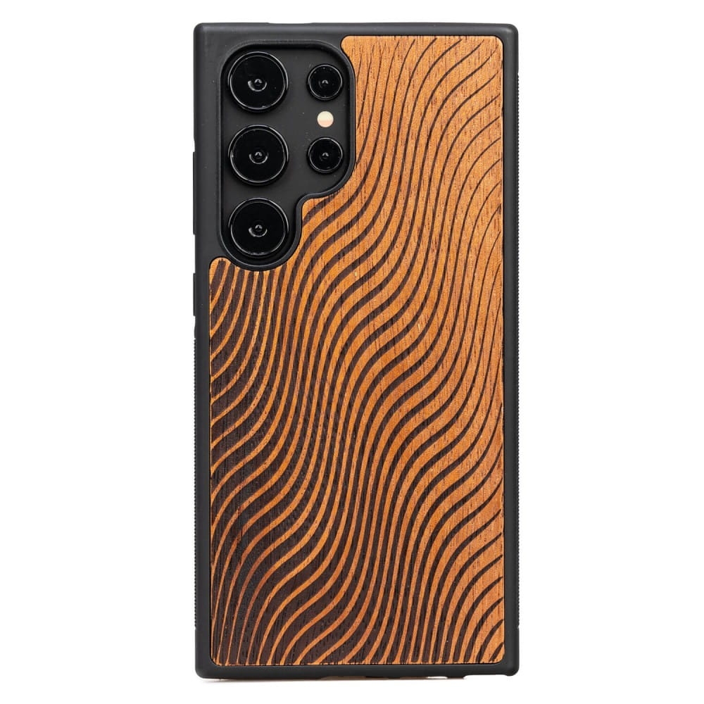 Image of Drewniane etui do Galaxy S25 Ultra, Bewood Fale Merbau