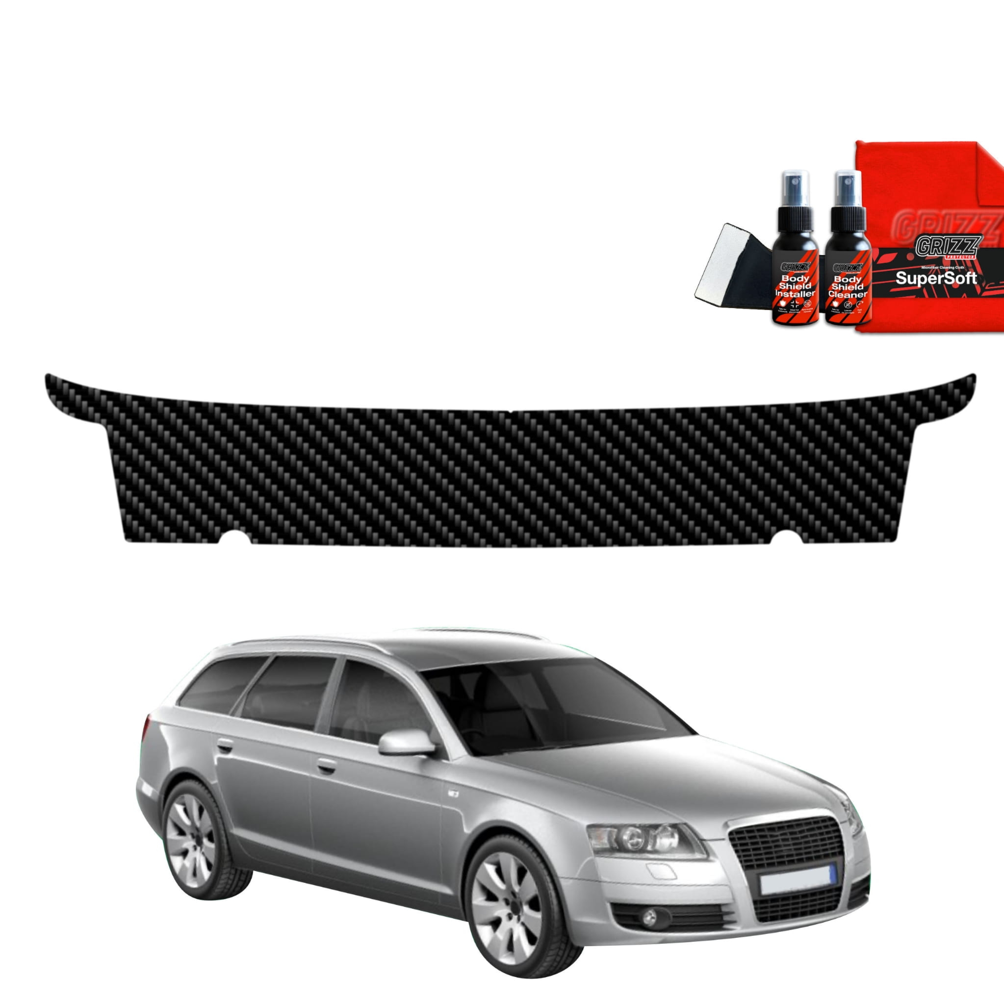 Folia karbonowa Grizz Protector na próg bagażnika do Audi A6 C6 Avant (2004-2008)
