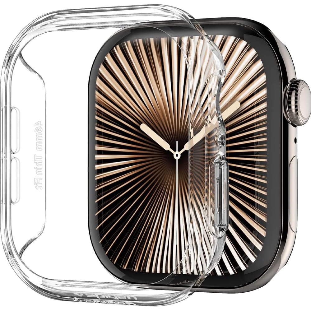 Image of Etui Spigen Thin Fit do Apple Watch 10 46 mm, przezroczyste