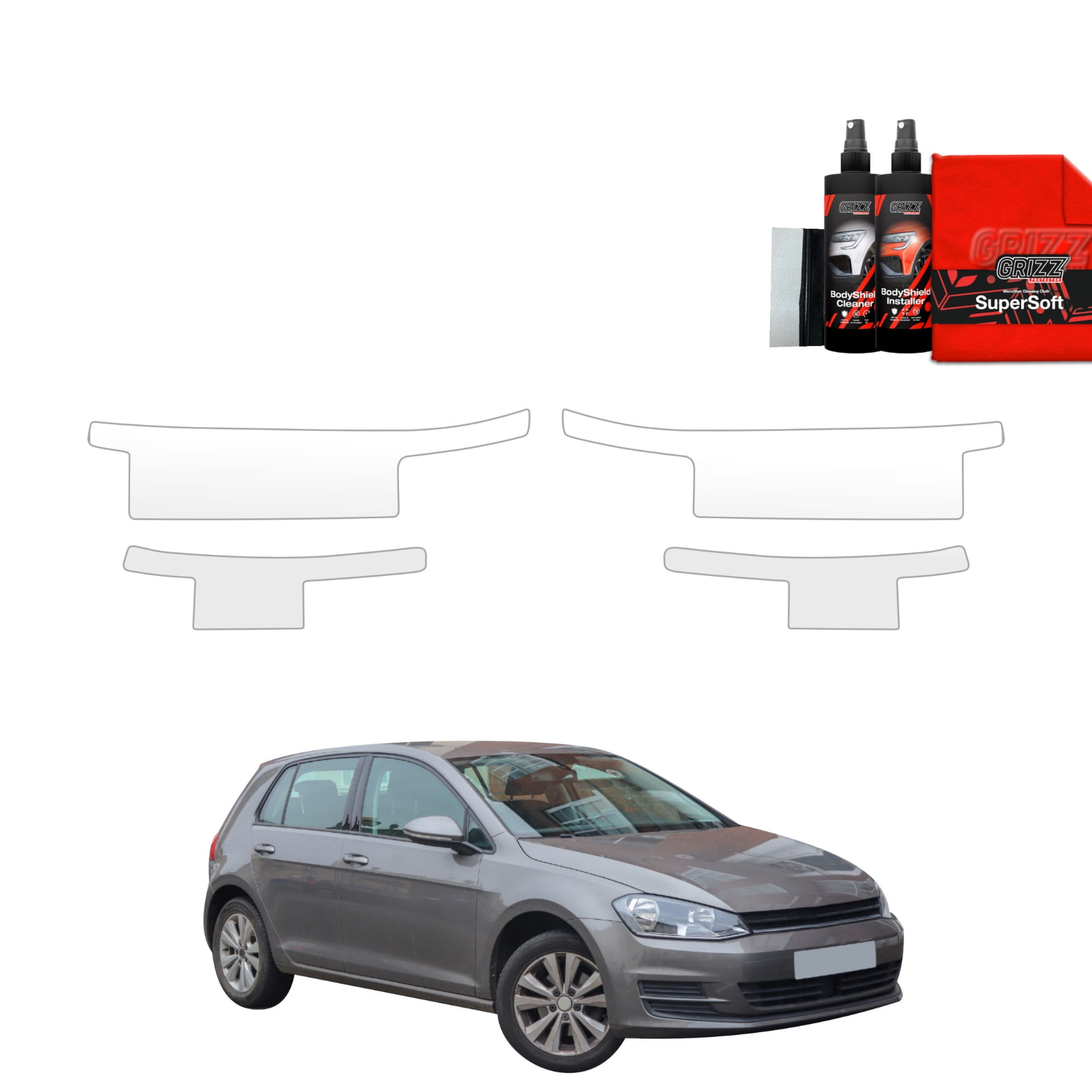 4w1 Folia ochronna na progi Grizz Protector do Volkswagen Golf 7 Hatchback 5D (2012-2020)