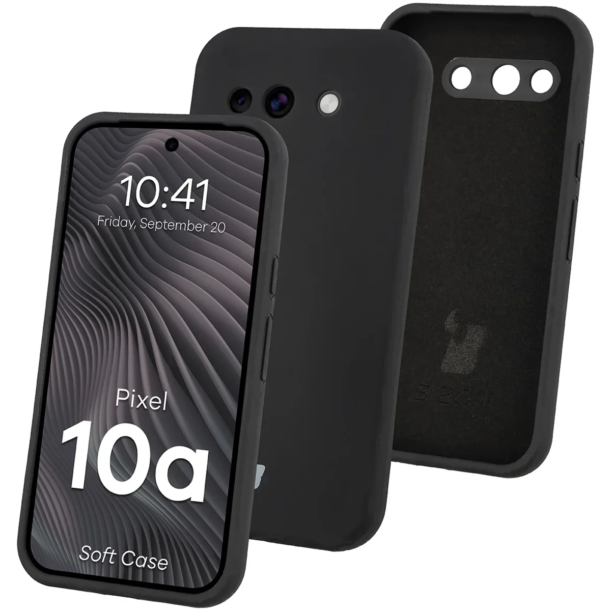 Silikonowe etui Bizon Soft Case do Google Pixel 10a, czarne