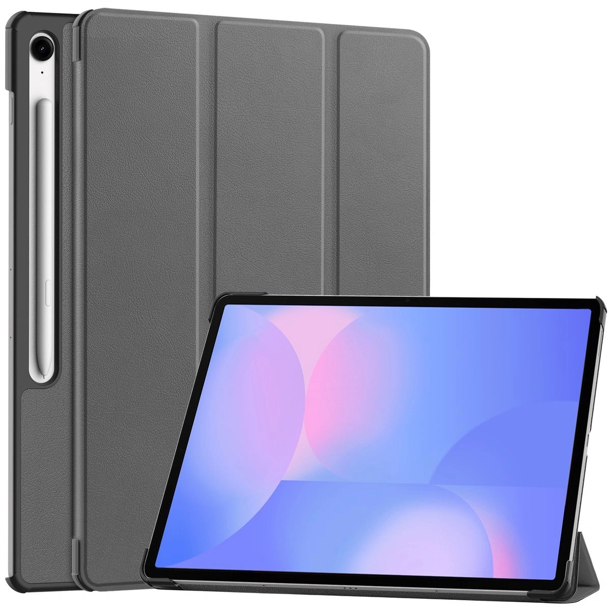 Image of Etui z klapką Bizon Case Tab Croc do Galaxy Tab S10 FE Plus, szare