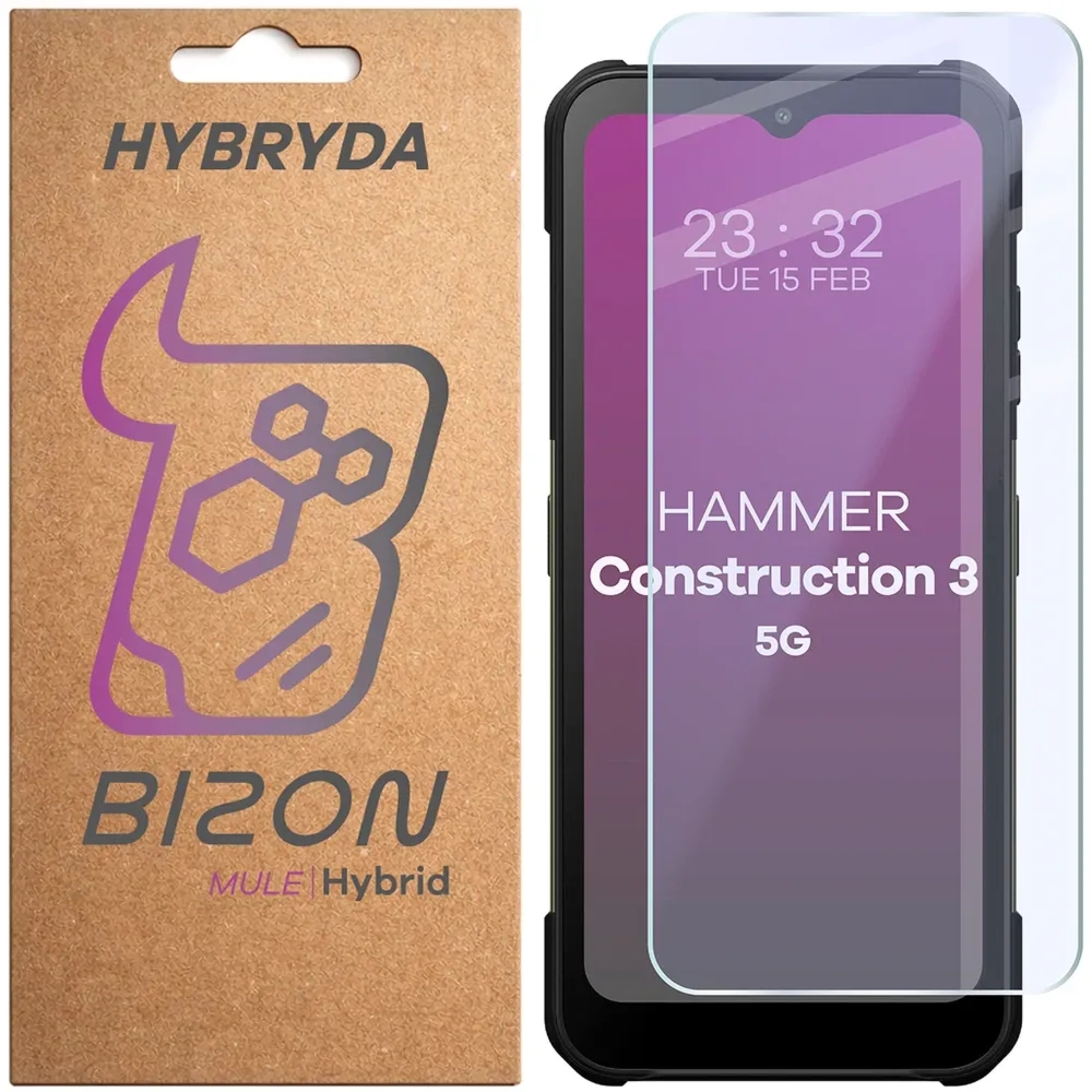 Elastyczne szkło hybrydowe Bizon Hybrid Mule do Hammer Construction 3 5G