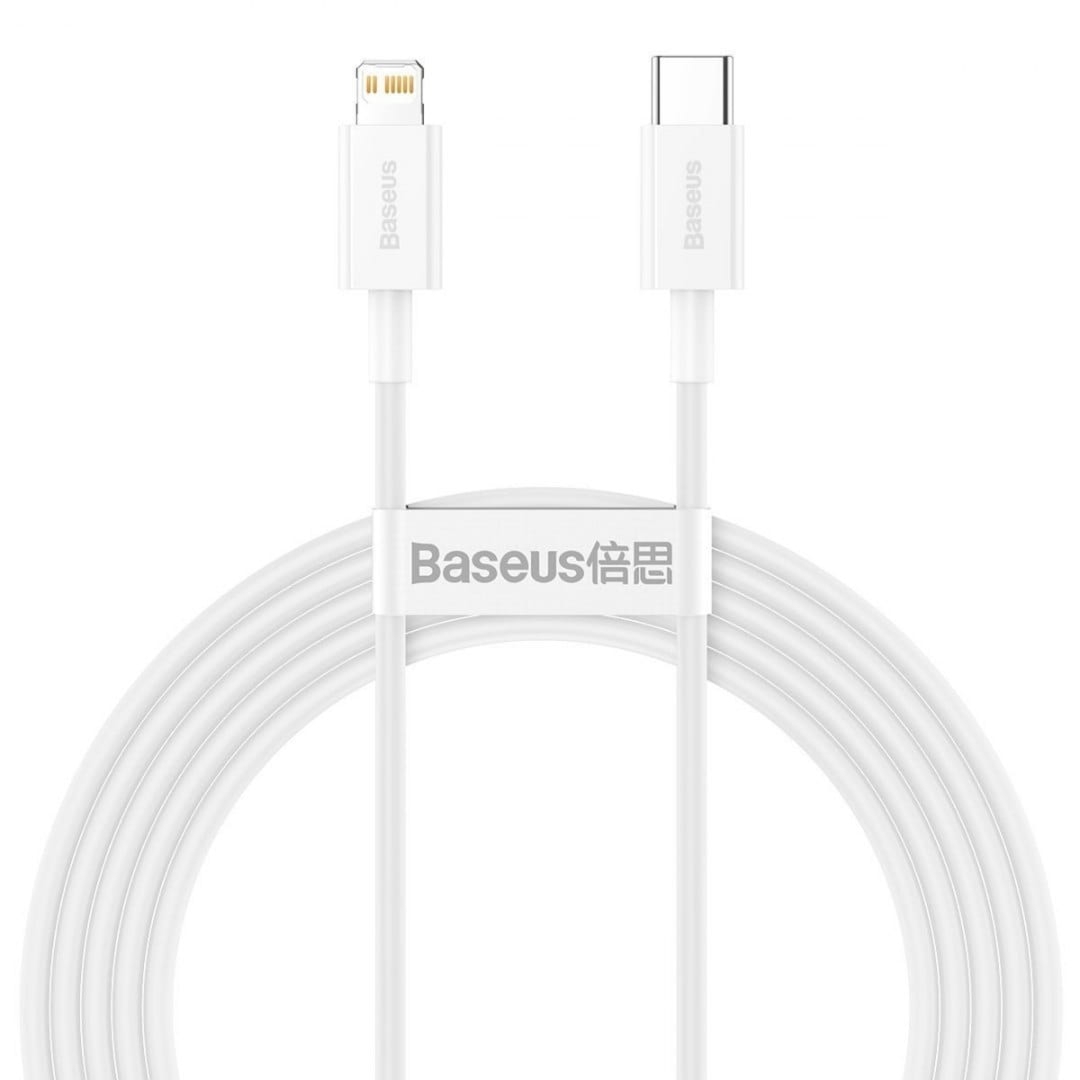 Kabel Baseus Superior USB-C do Lightning 20W 2m, biały