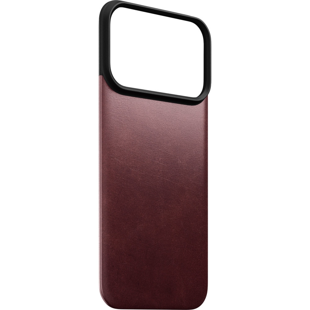 Skórzane etui Nomad Magnetic Leather Back Horween Series do MagSafe do iPhone 18 Pro / 17 Pro, burgundowe