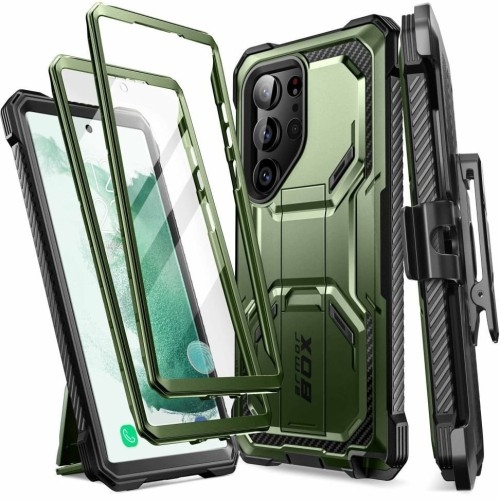 Image of Etui pancerne Supcase i-Blason Armorbox SP+noSP do Galaxy S23 Ultra 5G, zielone