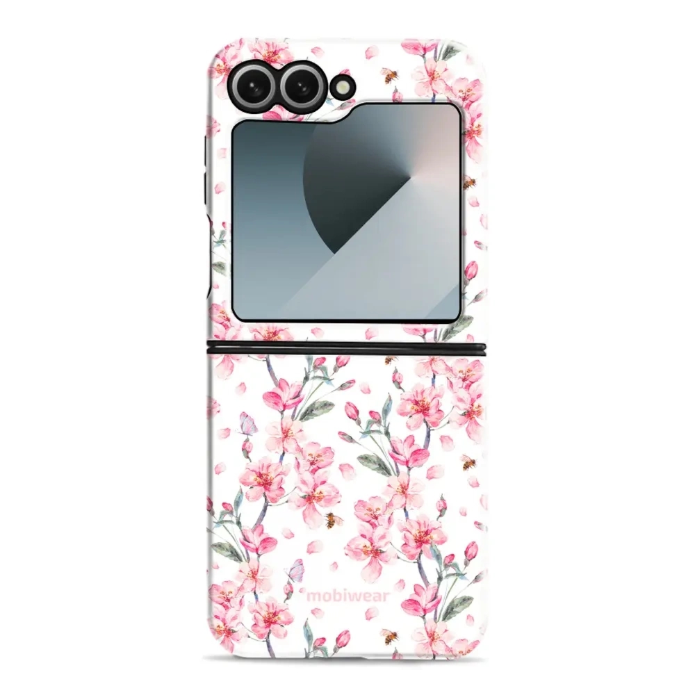 Etui ochronne do Galaxy Z Flip6, Mobiwear Elite Pro, japoński bukiet