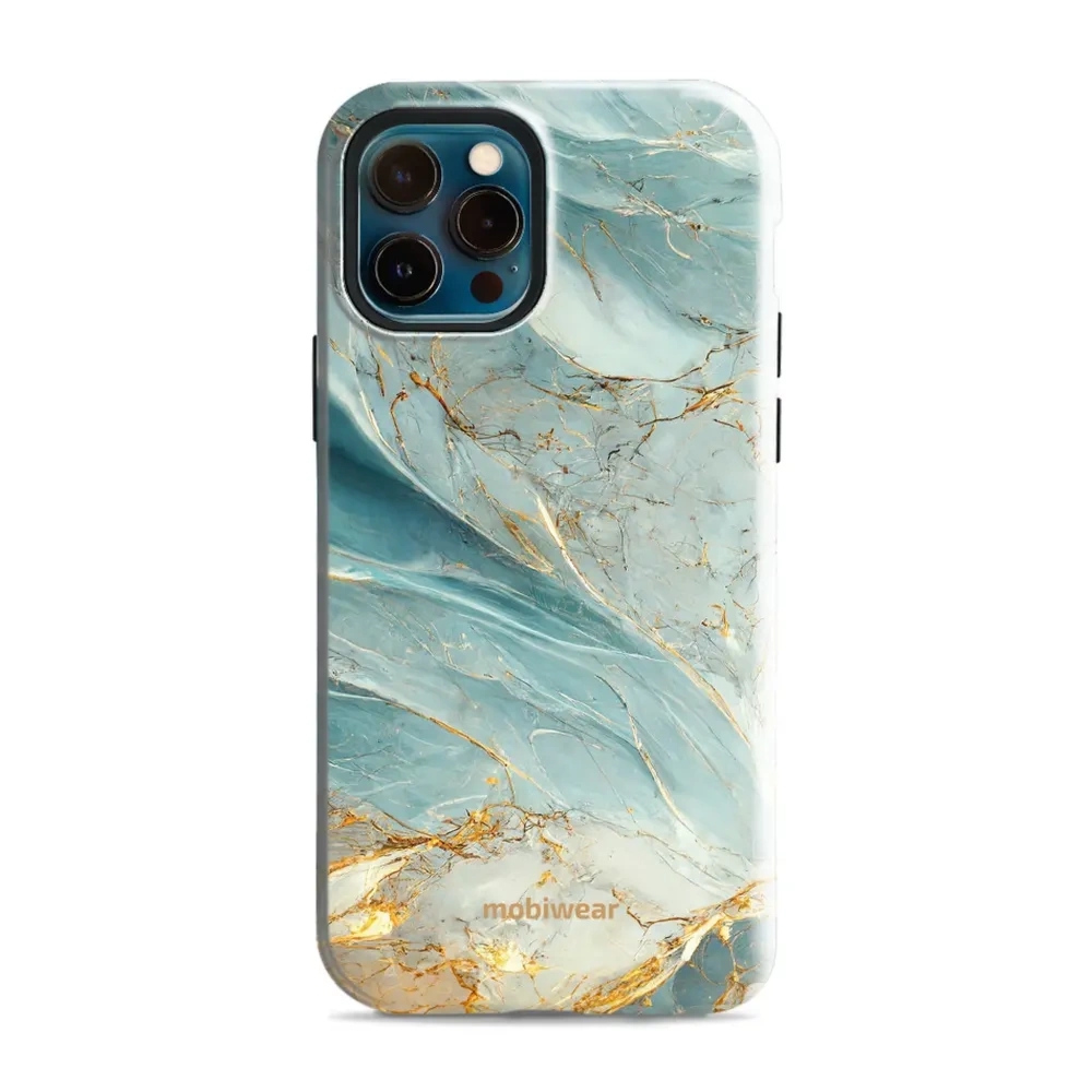 Etui ochronne do iPhone 12 Pro, Mobiwear Elite Pro, żyła lazuru