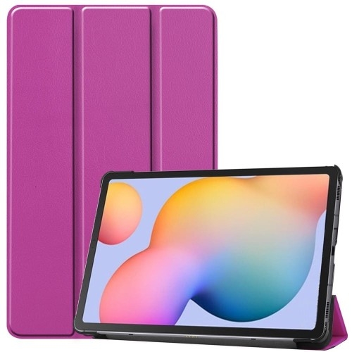 Image of Etui Bizon Case Tab Croc do Galaxy Tab S6 Lite 2024/2022/2020, fuksja