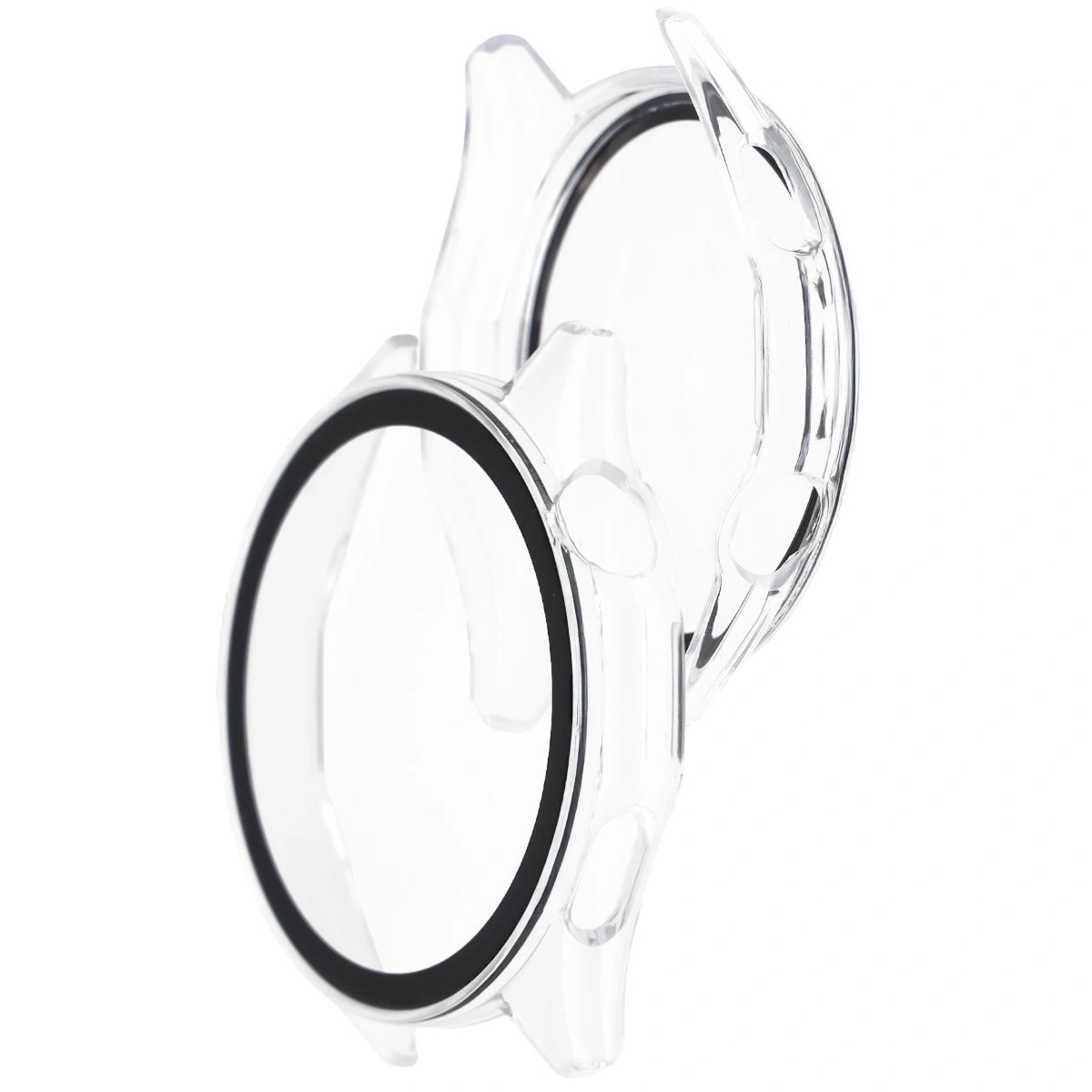 Etui ze szkłem do zegarka Bizon Case Watch Adamo do Huawei Watch GT6 46 mm, przezroczyste
