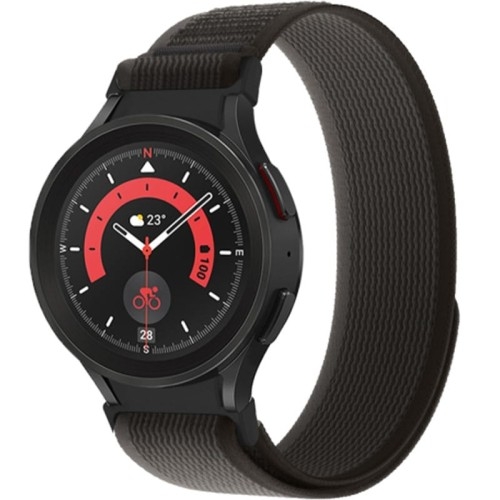 Image of Pasek Tech-Protect Nylon do Galaxy Watch 7/6/5 Pro/5/4/FE, czarno-pomarańczowy