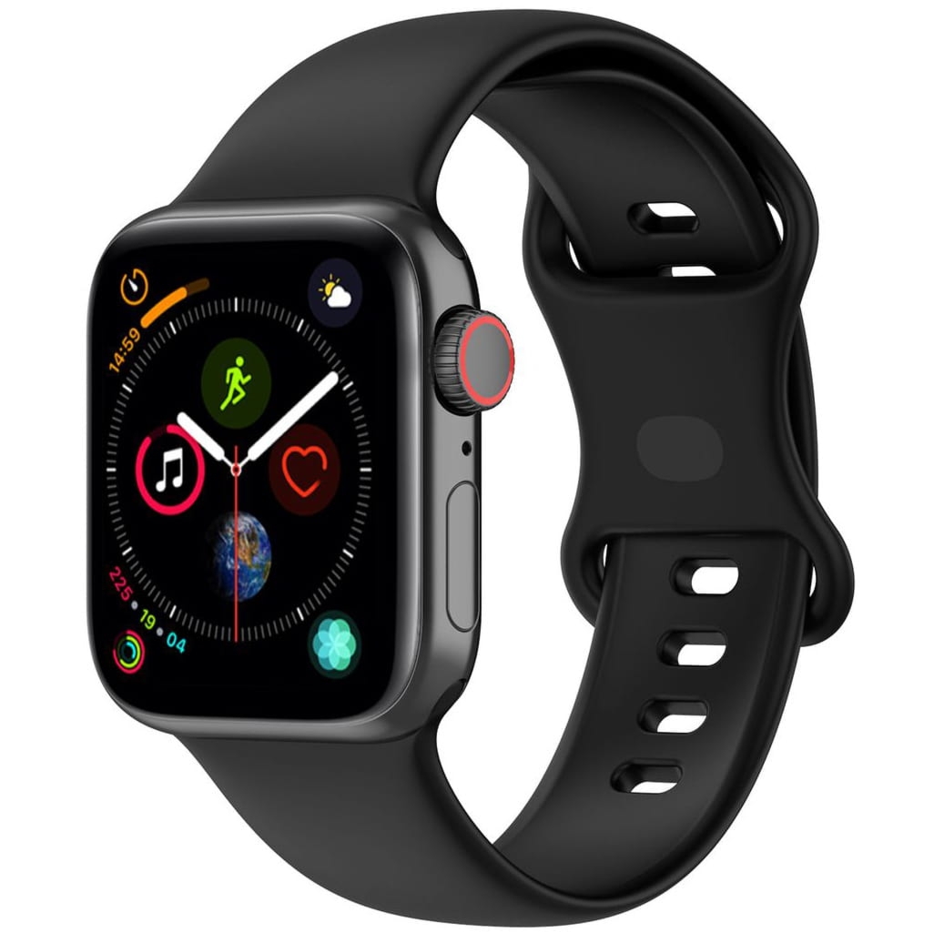 Pasek Bizon Strap Watch Silicone S do Apple Watch 38/40/41/42 mm, czarny