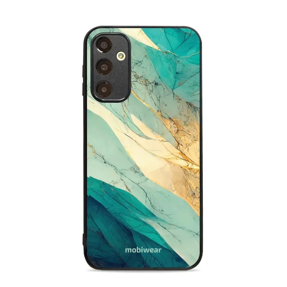 Etui ochronne do Galaxy A25 5G, Mobiwear Glossy Case, turkusowy marmur