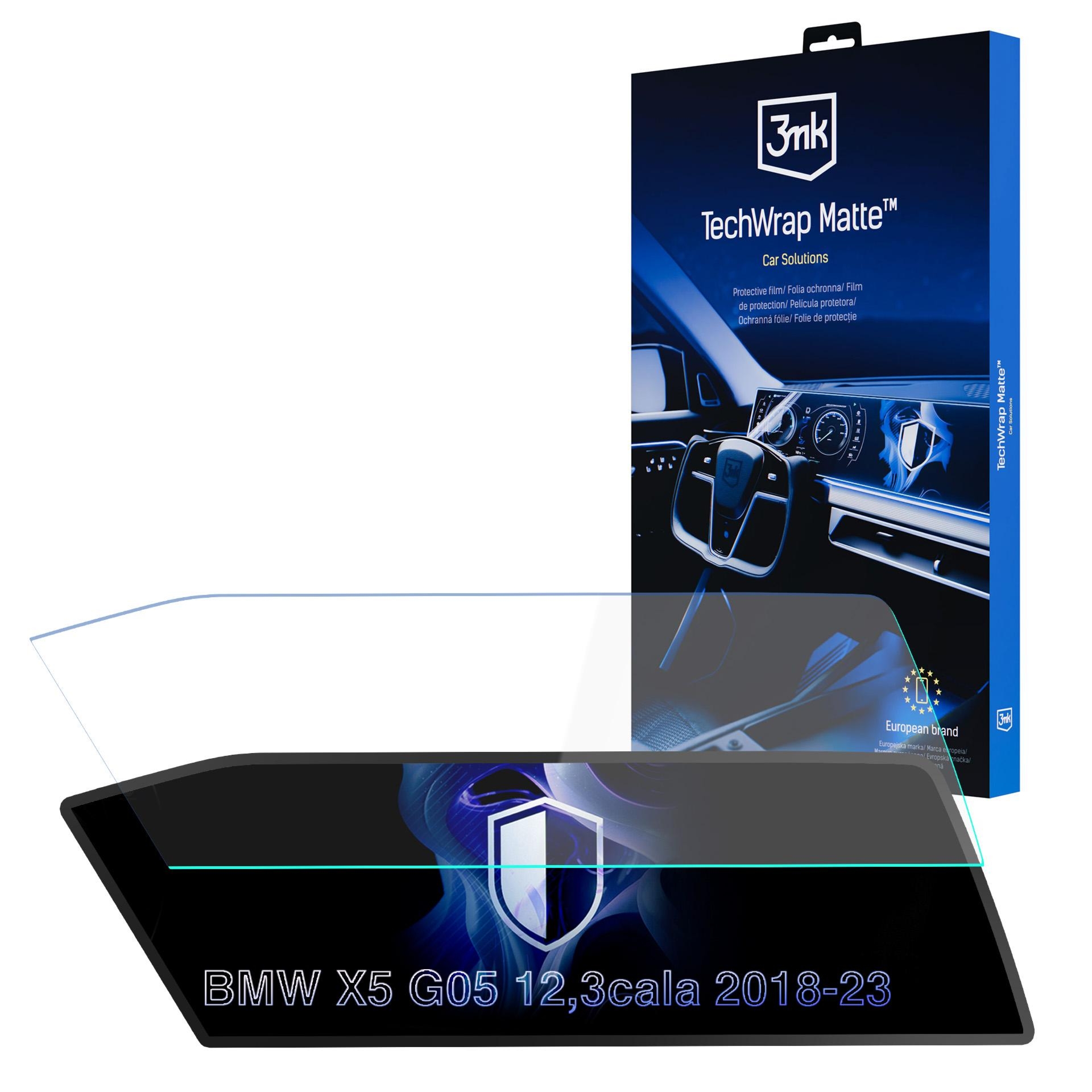 Matowa folia ochronna na ekran nawigacji do BMW X5 G05 (2018 – 2023), 3mk TechWrap Matte