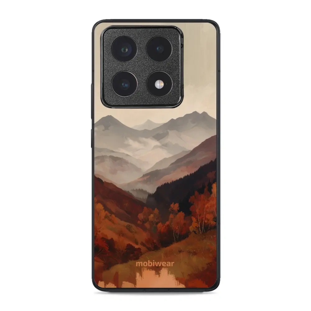 Etui ochronne do Xiaomi 14T Pro, Mobiwear Glossy Case, mglista dolina w górach