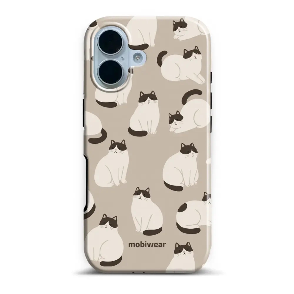 Etui ochronne do iPhone 17, Mobiwear Elite Pro, kawa miau