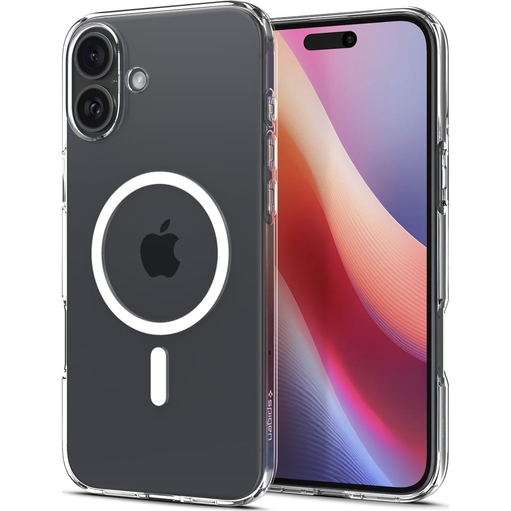 Image of Etui Spigen Liquid Crystal Mag do MagSafe do iPhone 16 Plus, przezroczyste