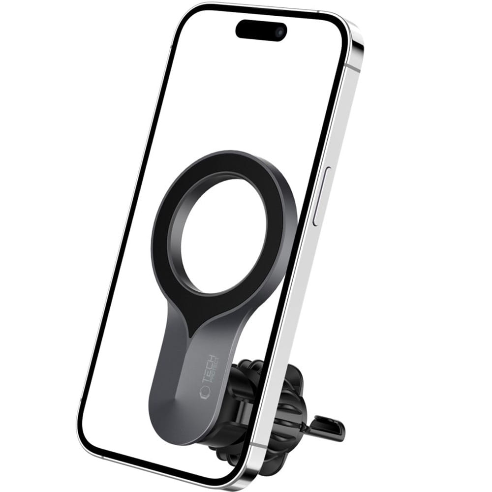 Image of OUTLET: Uchwyt samochodowy Tech-Protect N55 Magnetic MagSafe Vent Car Mount do kratki nawiewu, czarny