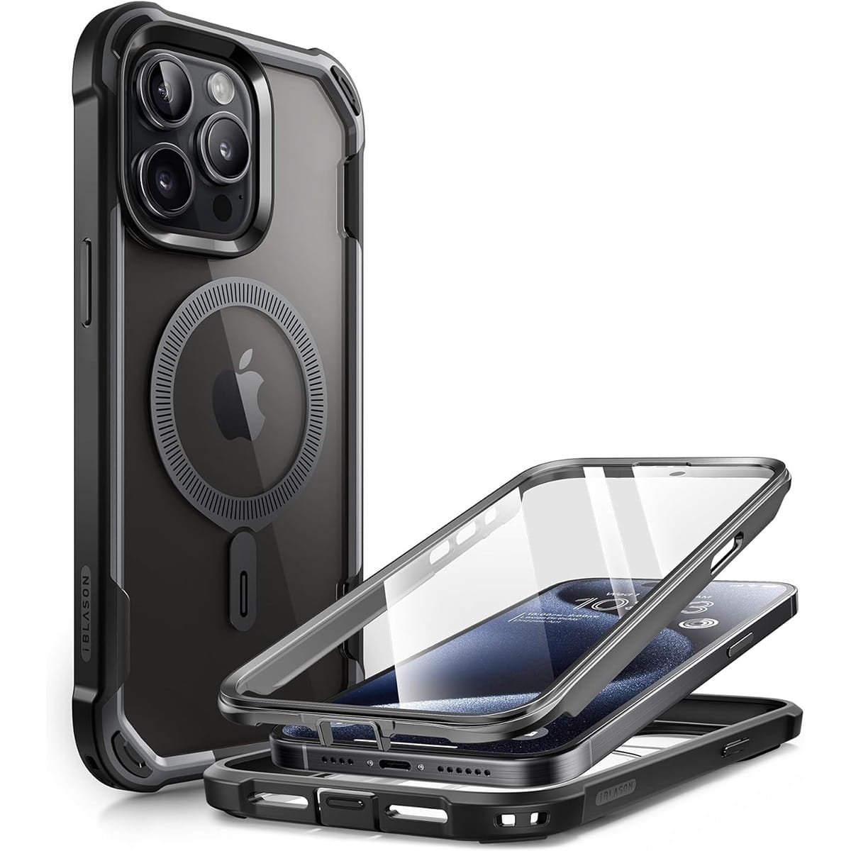 Image of Etui pancerne Supcase i-Blason Ares Mag SP z MagSafe do iPhone 15 Pro Max, czarne