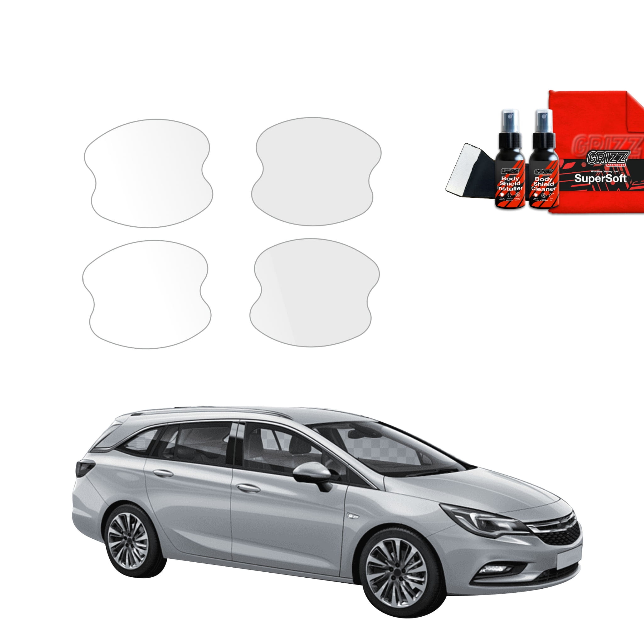 4w1 Folia ochronna pod klamki Grizz Protector do Opel Astra J Kombi 5D (2012-2015)