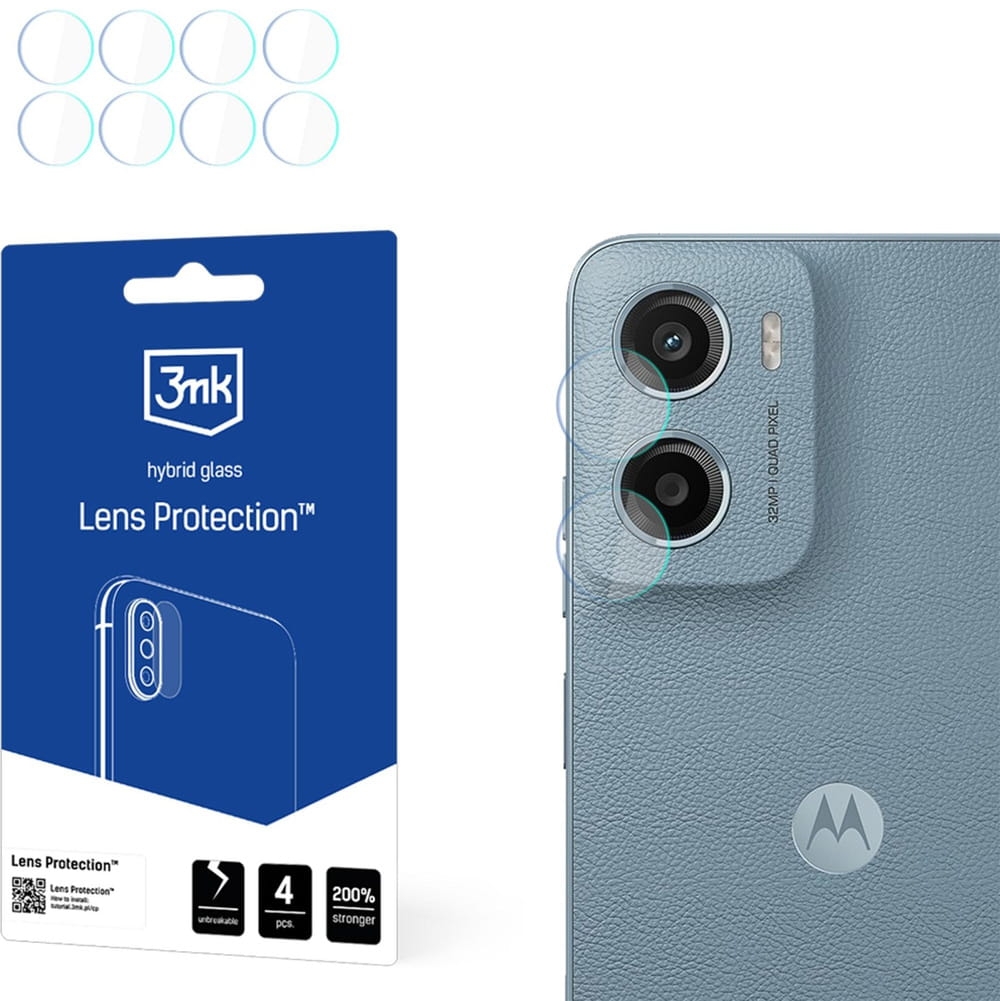 Image of Osłona na aparat 3mk Lens Protection do Motorola Moto E15, 4 zestawy
