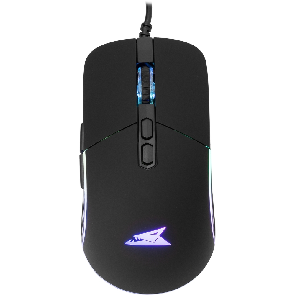 Mysz gamingowa RGB Baracuda NAUTILUS 12800 DPI, 7 przycisków, czarna