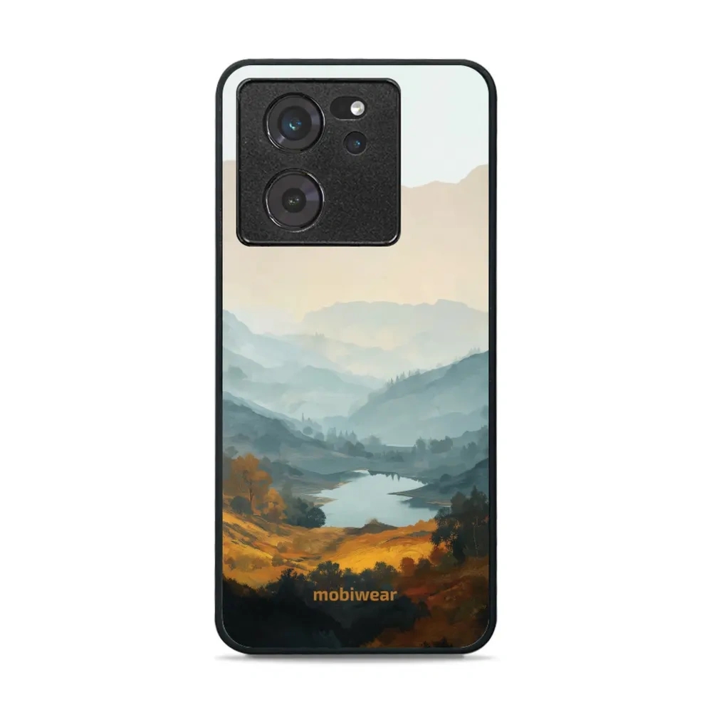 Etui ochronne do Xiaomi 13T, Mobiwear Glossy Case, jezioro w dolinie