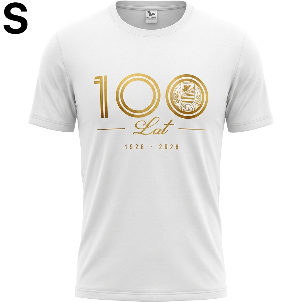 Koszulka jubileuszowa, OKS „1926 OKS 2026”, biało-złota, S