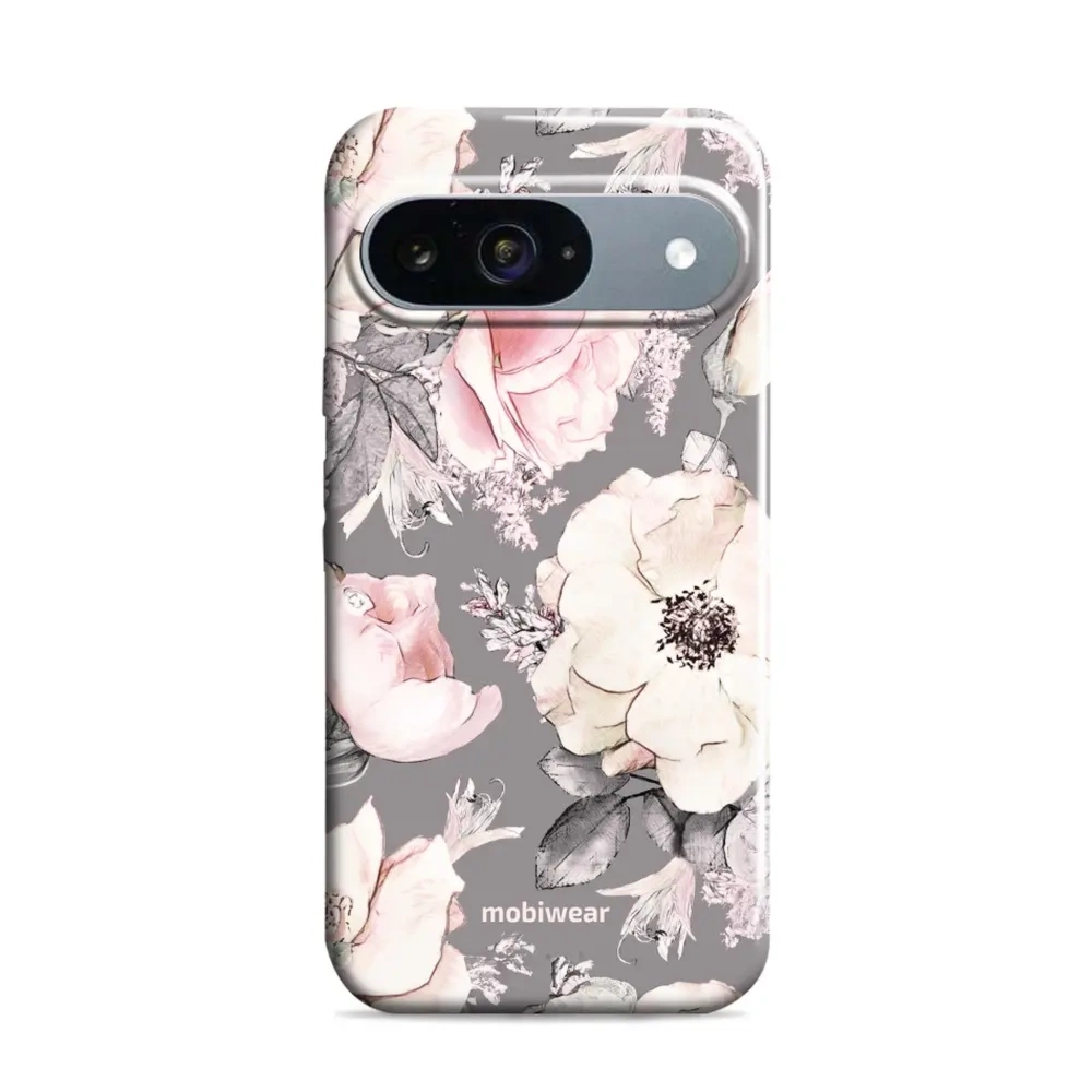 Etui ochronne do Google Pixel 9, Mobiwear Elite Pro, różowo-kwieciste