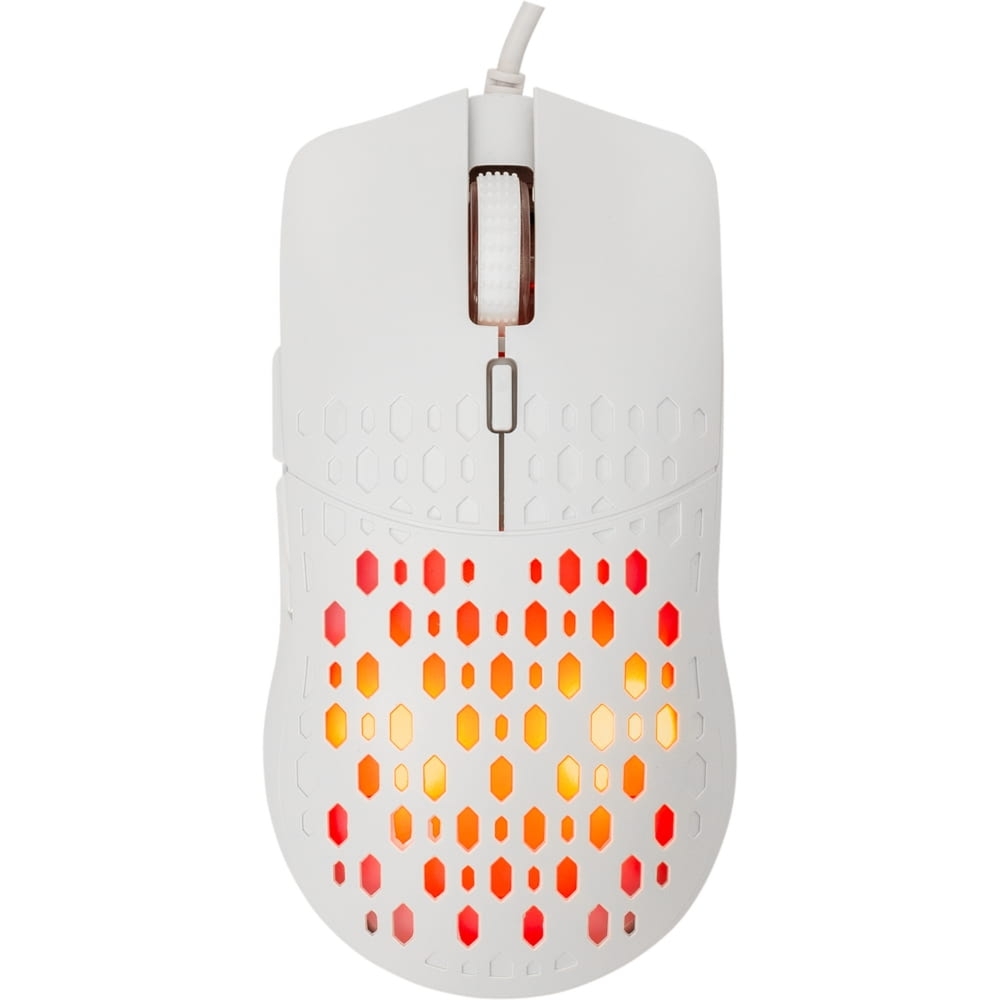 Mysz gamingowa przewodowa, Baracuda Octopus 3600 DPI LED, biała