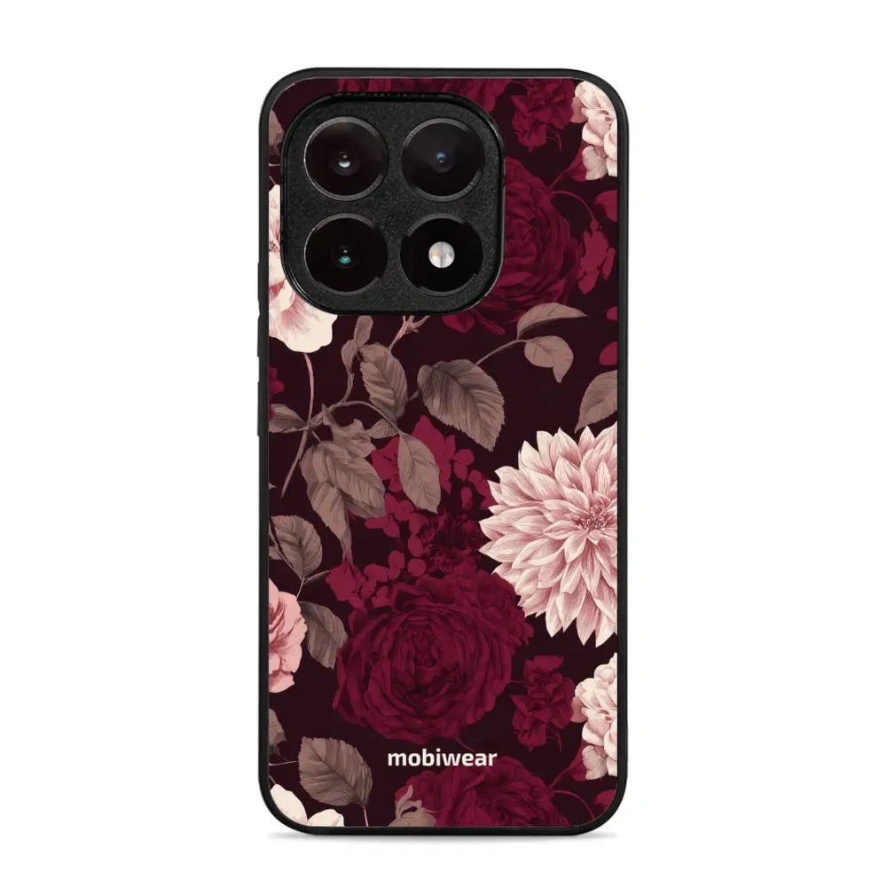 Etui ochronne do Xiaomi 15T, Mobiwear Glossy Case, wino i dalie