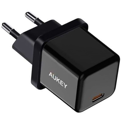 Image of Ładowarka sieciowa Aukey Swift Lite 20W, USB-C, PD, czarna