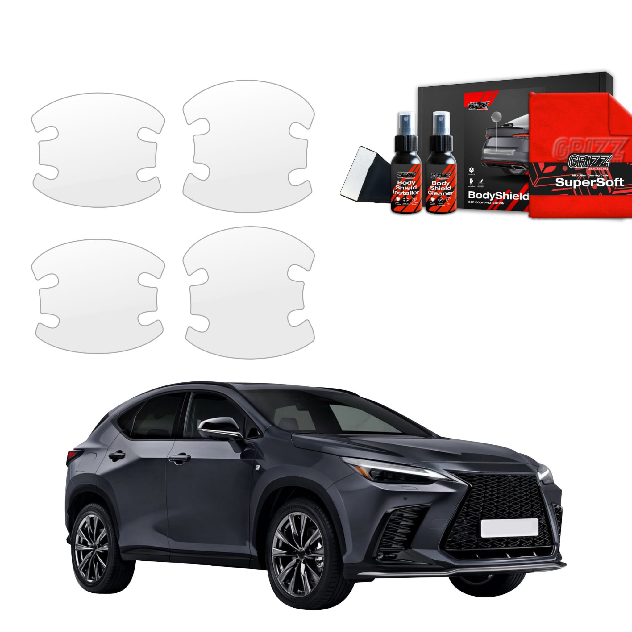 4w1 Folia ochronna pod klamki Grizz Protector do Lexus NX 350h (2021-2023)