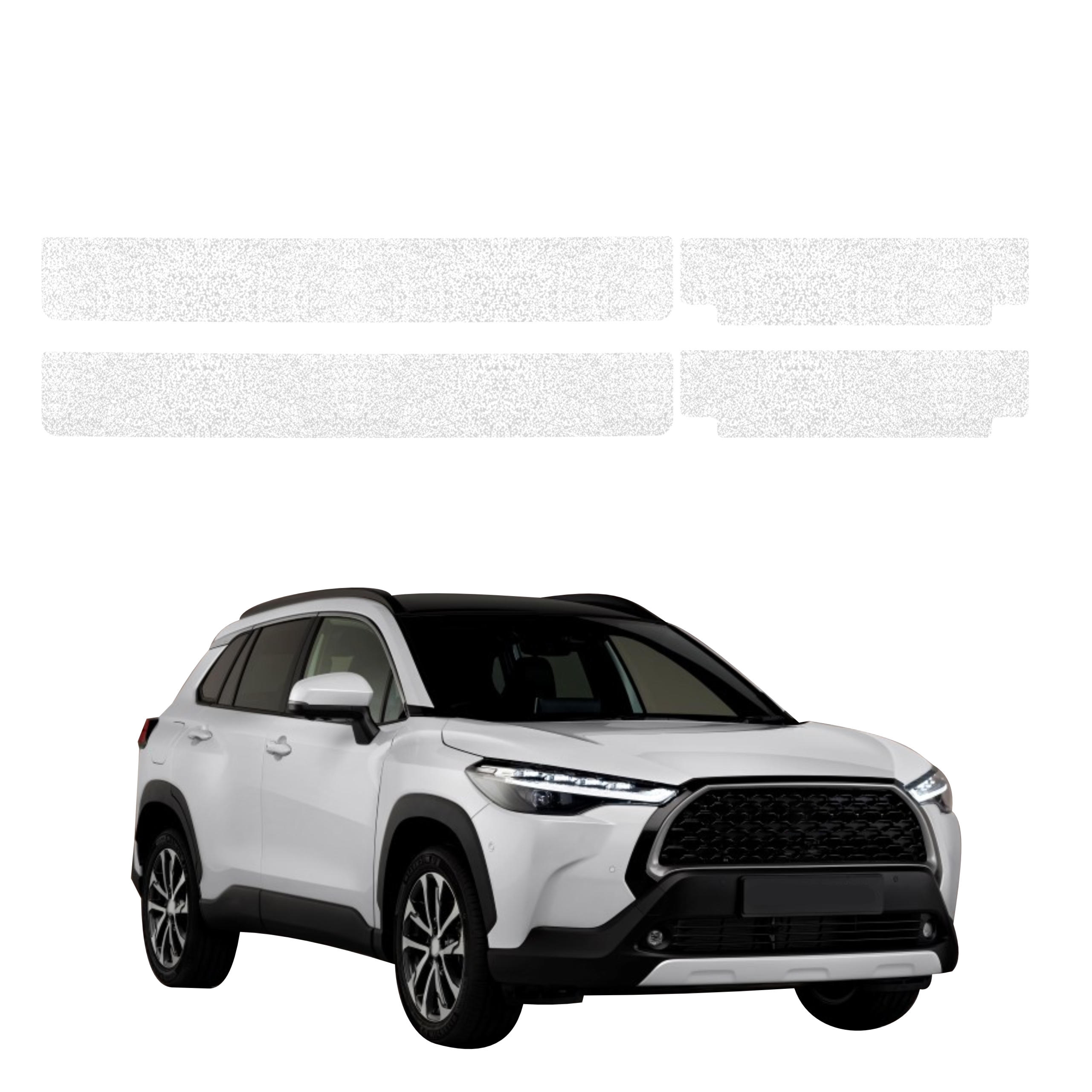 4w1 Biała powłoka techniczna Grizz Protector na progi Toyota Corolla Cross (2022-2026)
