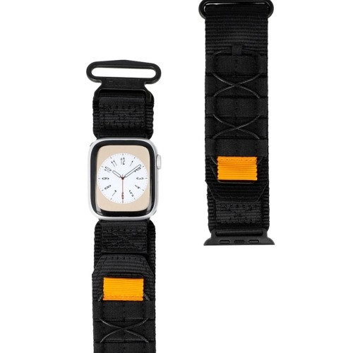 Image of Sportowy pasek do zegarka Bizon Strap Watch Adventure do Apple Watch 38/40/41 mm, czarny