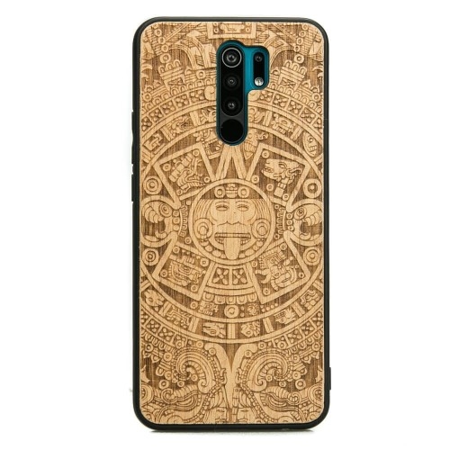 Image of Drewniane etui do Xiaomi Redmi 9, Bewood Kalendarz Aztecki Aniegre