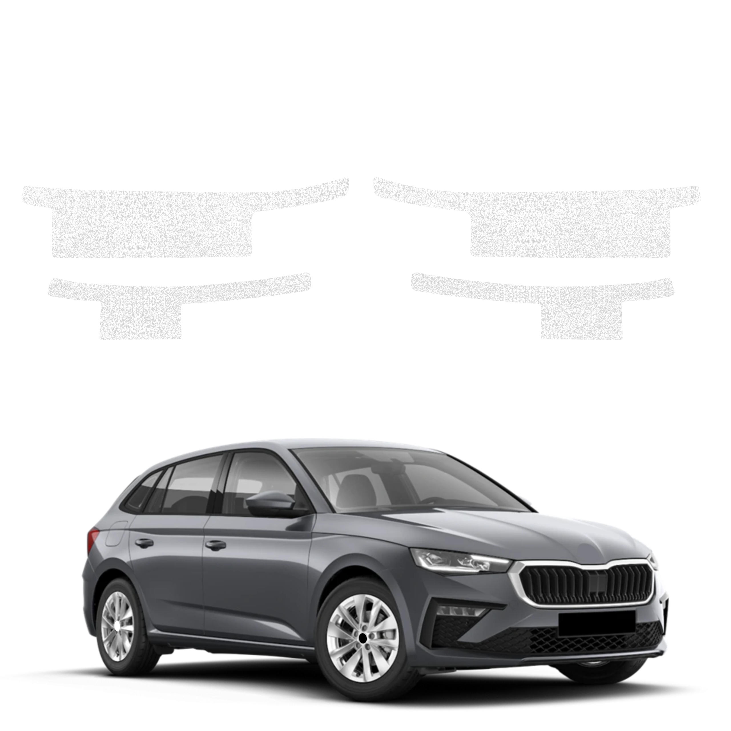 4w1 Biała powłoka techniczna Grizz Protector na progi Skoda Scala (2023-2026)