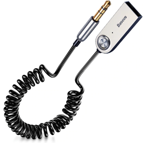 Image of Baseus Adapter Transmiter Audio AUX z USB-A BT5.0 CABA01-01, czarny