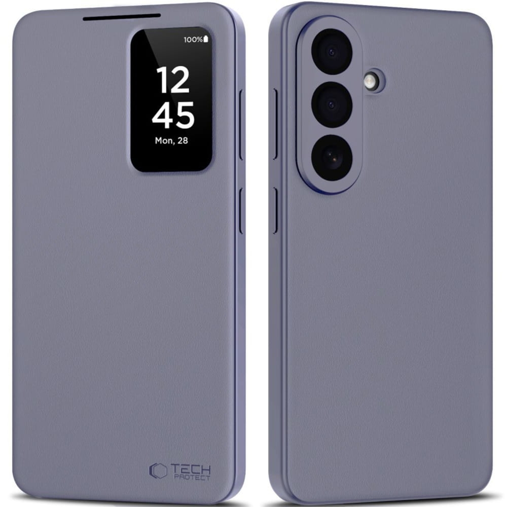 OUTLET: Etui z klapką Tech-Protect Wallet do Galaxy S26 Plus, fioletowe