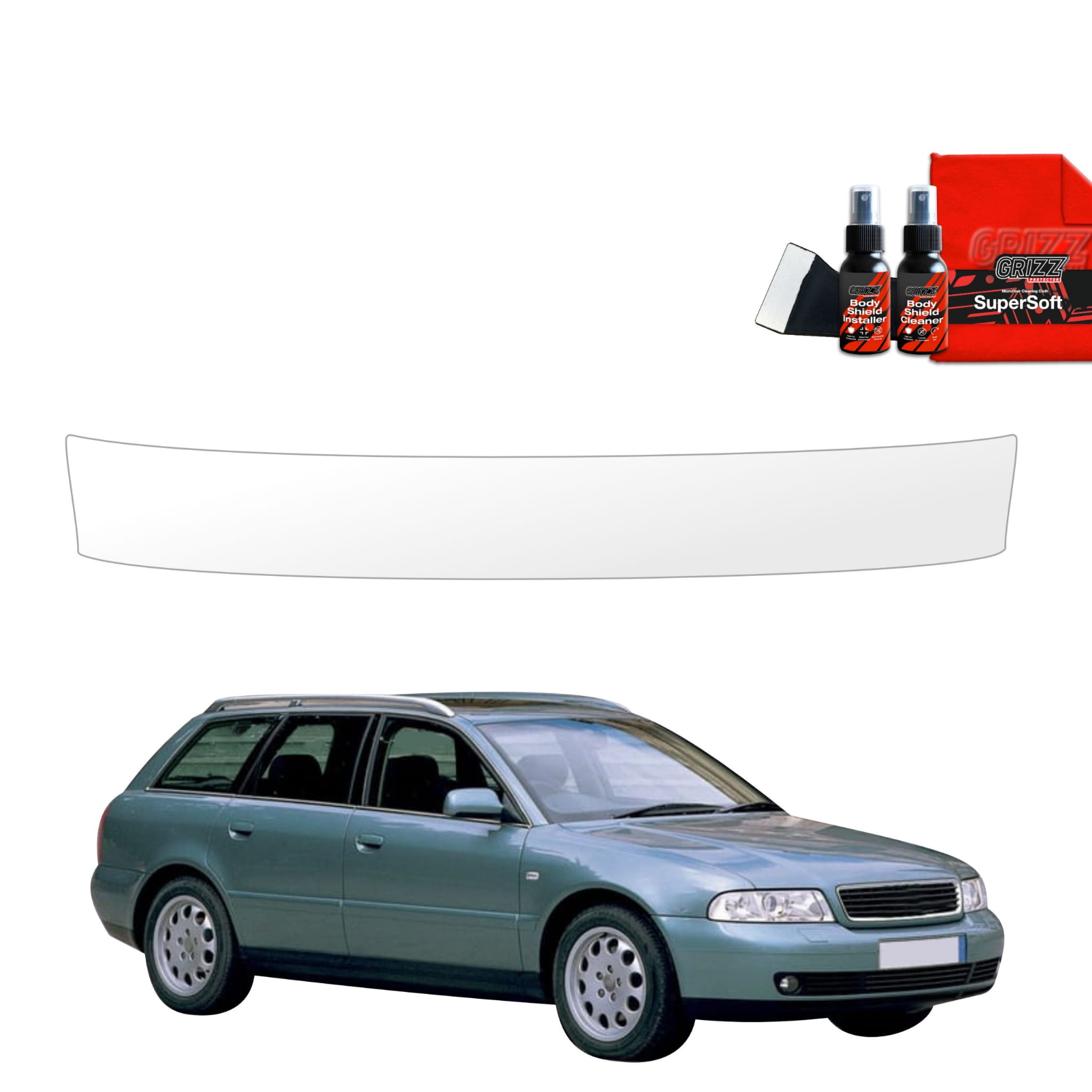 Folia ochronna na próg bagażnika Grizz Protector do Audi A4 B5 Avant (1994-2001)