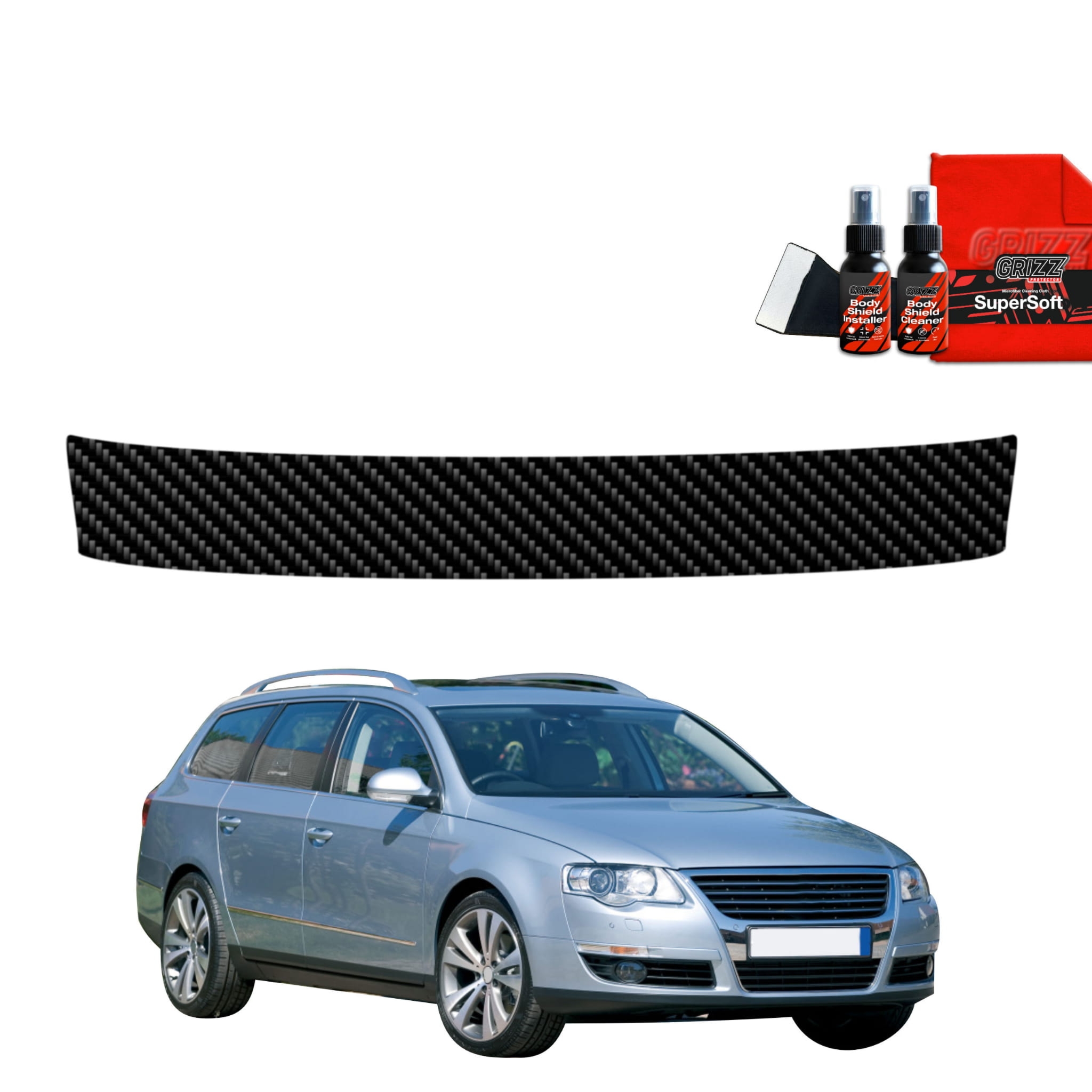 Folia karbonowa Grizz Protector na próg bagażnika do Volkswagen Passat B6 Variant (2005-2010)