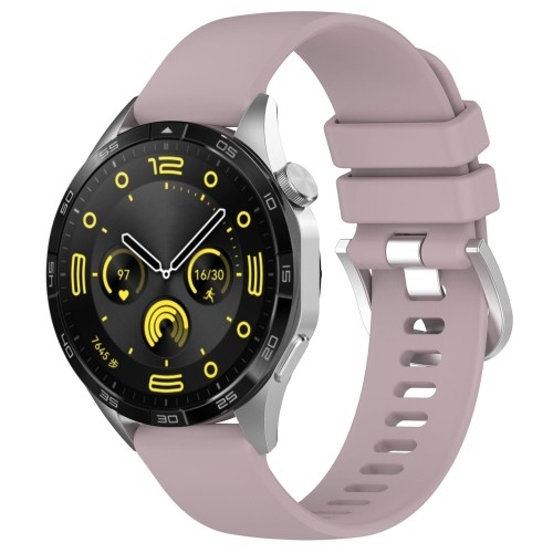 Image of Pasek Bizon Strap Watch Silicone Pro do Huawei Watch GT 5 Pro/GT 5/GT 4 46mm, jasnofioletowy