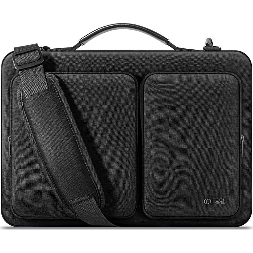 Image of Torba na laptopa 13-14" na ramię, Tech-Protect Defender Bag, czarna