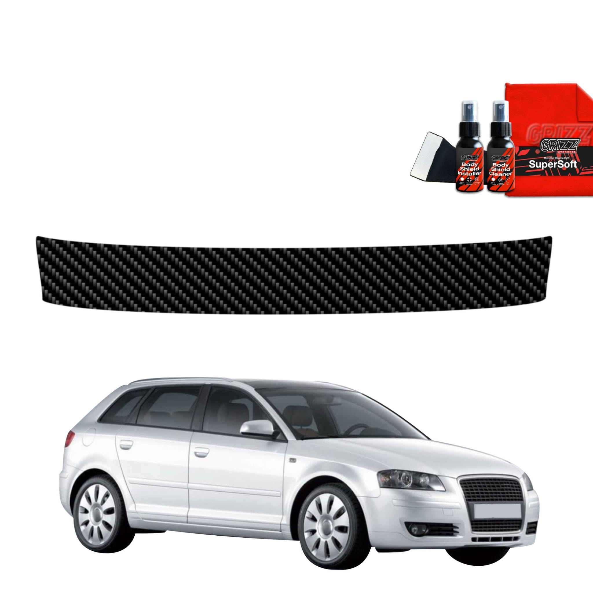 Folia karbonowa Grizz Protector na próg bagażnika do Audi A3 8P Hatchback 5D (2008-2012)