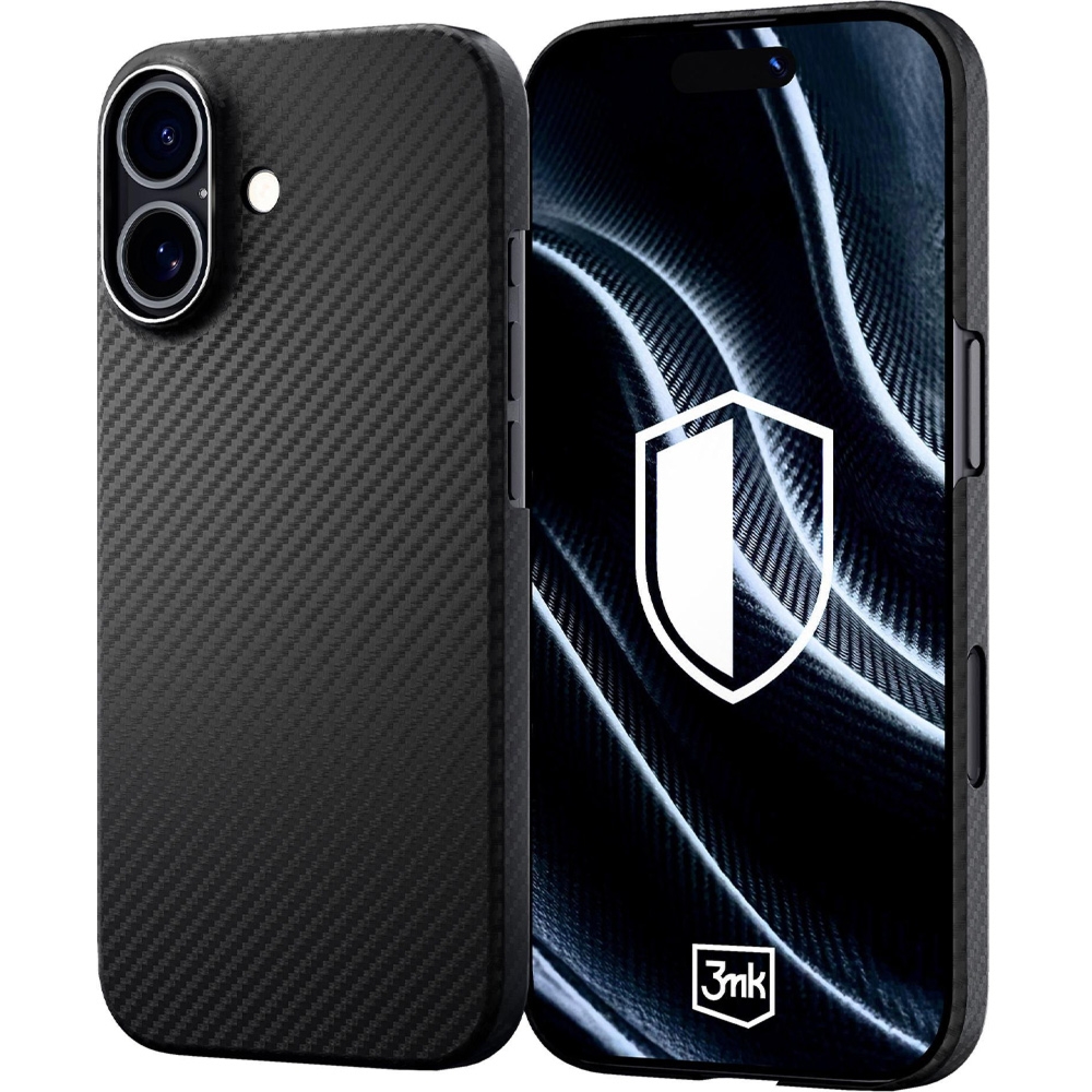 Etui aramidowe 3mk Hardy Aramid MagCase do MagSafe do iPhone 17, czarne