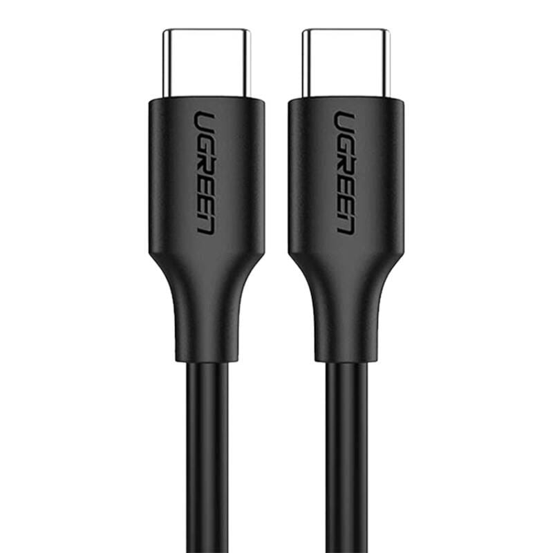 Kabel niklowany Ugreen USB-C do USB-C, 1m, czarny