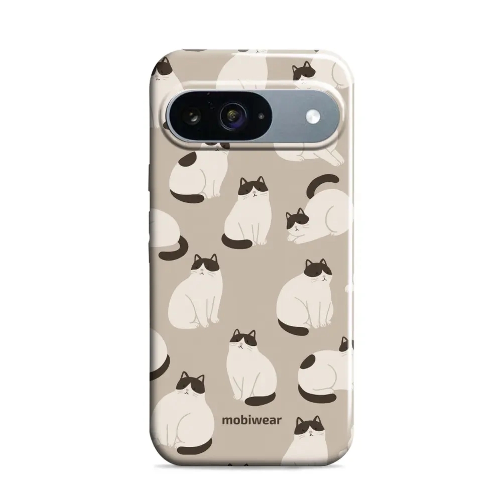 Etui ochronne do Google Pixel 9, Mobiwear Elite Pro, kawa miau