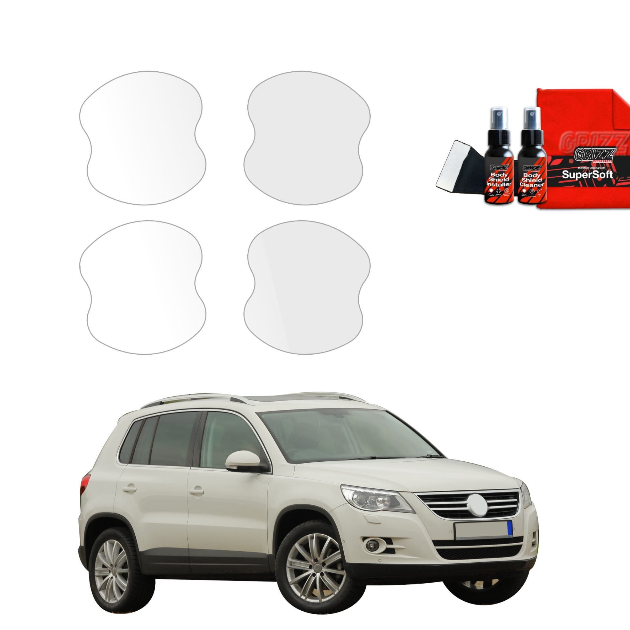 4w1 Folia ochronna Grizz Protector pod klamki do Volkswagen Tiguan 5D (2007-2011)
